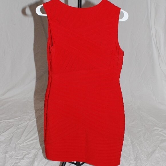Calvin Klein Womens Size 6 Cocktail Red Dress Party Wedding Christmas Holiday - Picture 6 of 6